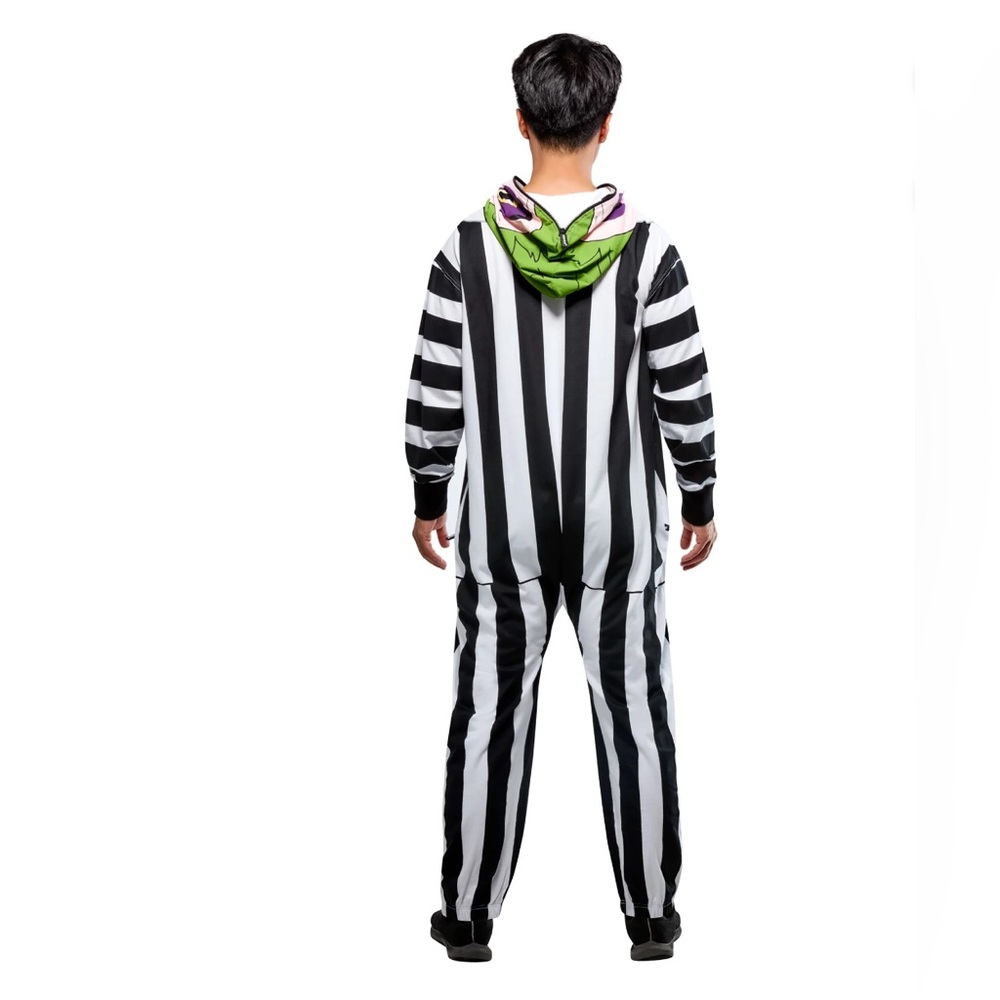 NEW Rubie's zipster mask-up Beetlejuice jumpsuit costume men’s XL costume - Picture 5 of 8